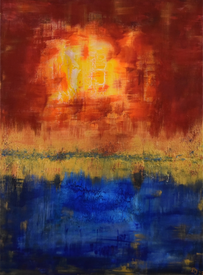 Rot Blaue Spiegelung
