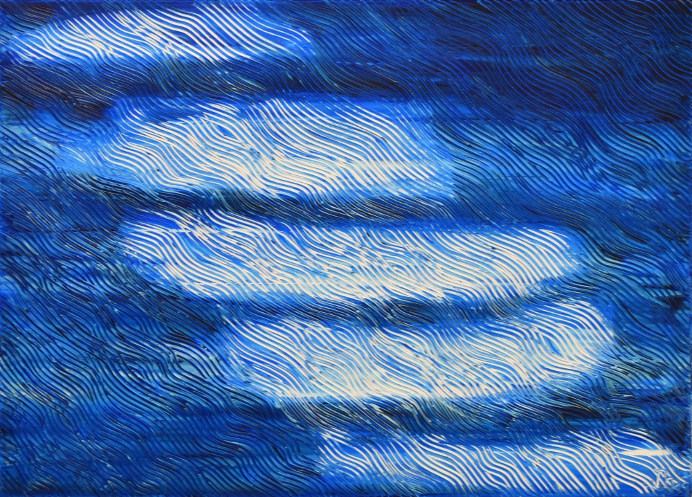Blaue Weiße Wellen